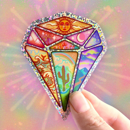 Rare Sticker 𖦹 Glitter Diamond